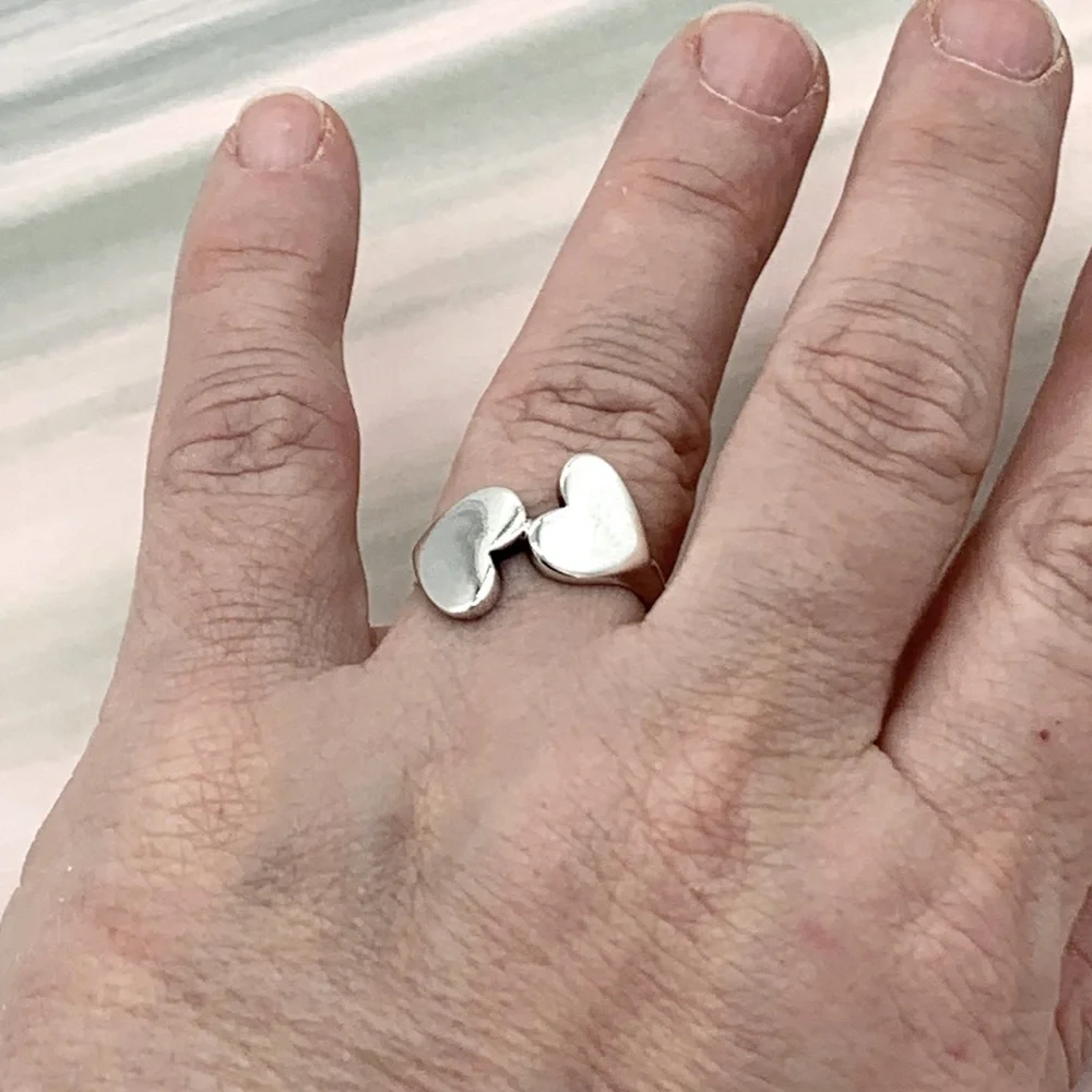 💝Super rare RETIRED double heart James Avery ring! Perfect for Valentine’s Day! - Picture 7 of 8